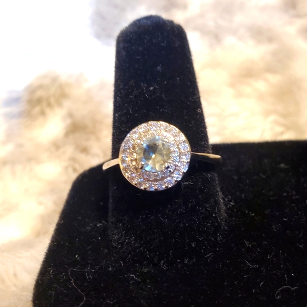 Light Citrine Topaz Ring